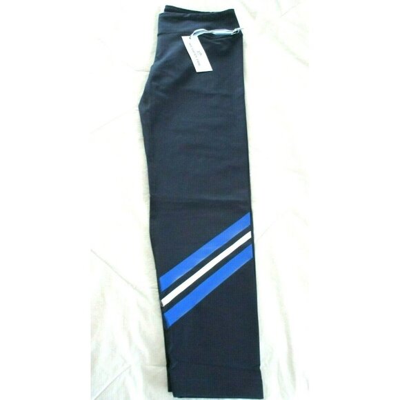 Southern Tide Women's Performance Tights Nautical Navy Blue White NWT - Picture 3 of 5